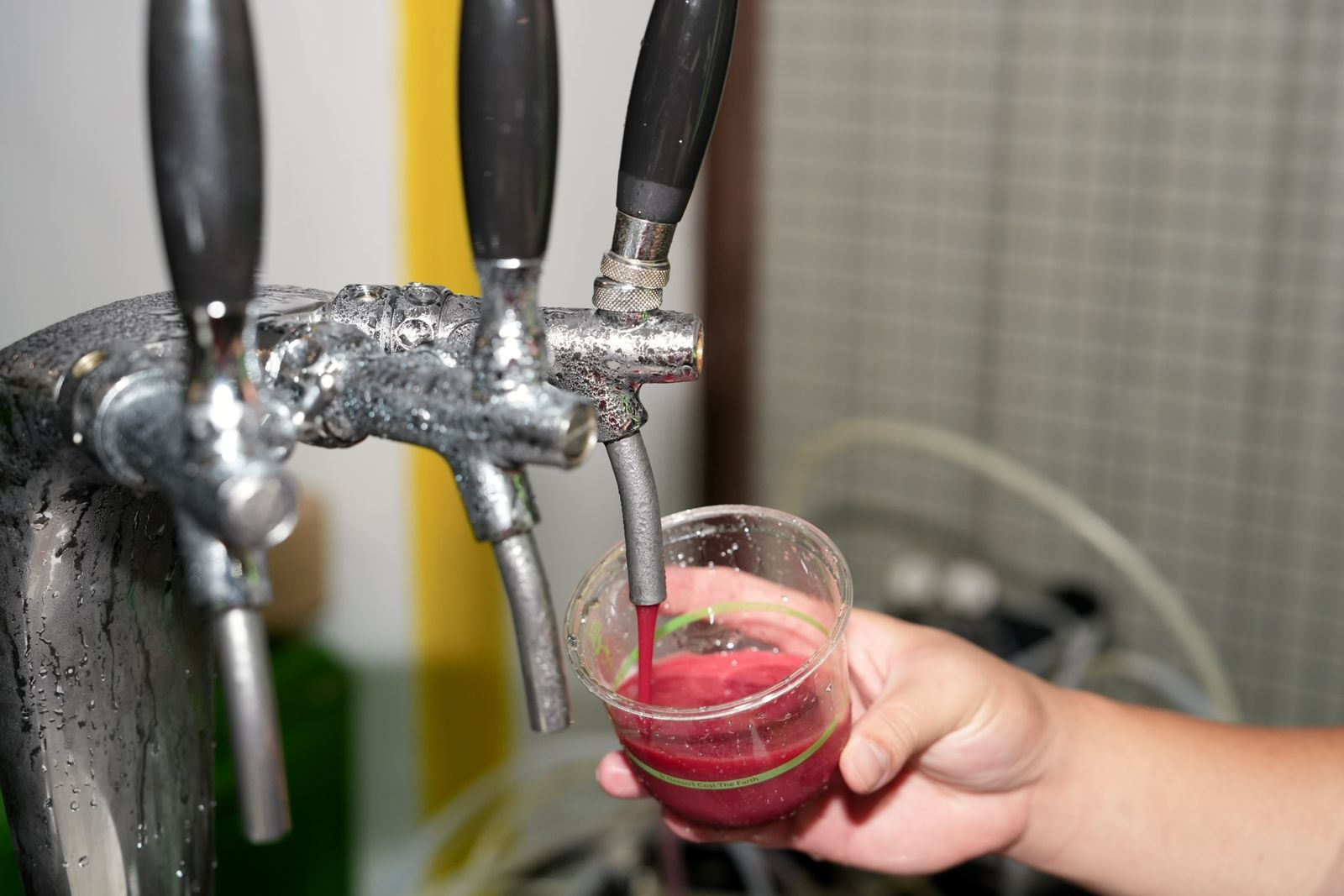 Craft beer poured fresh from the tap