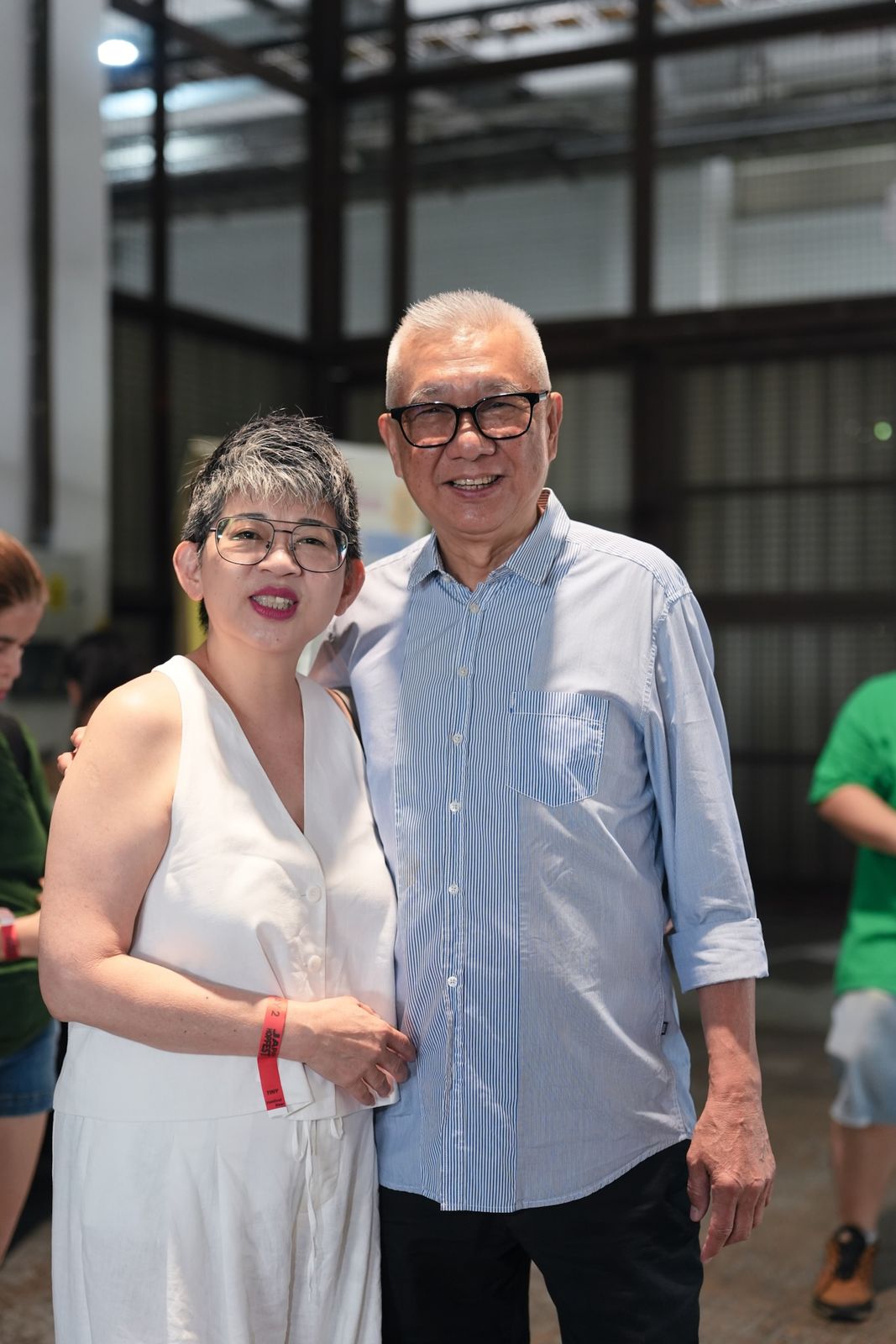 A couple enjoying the festival