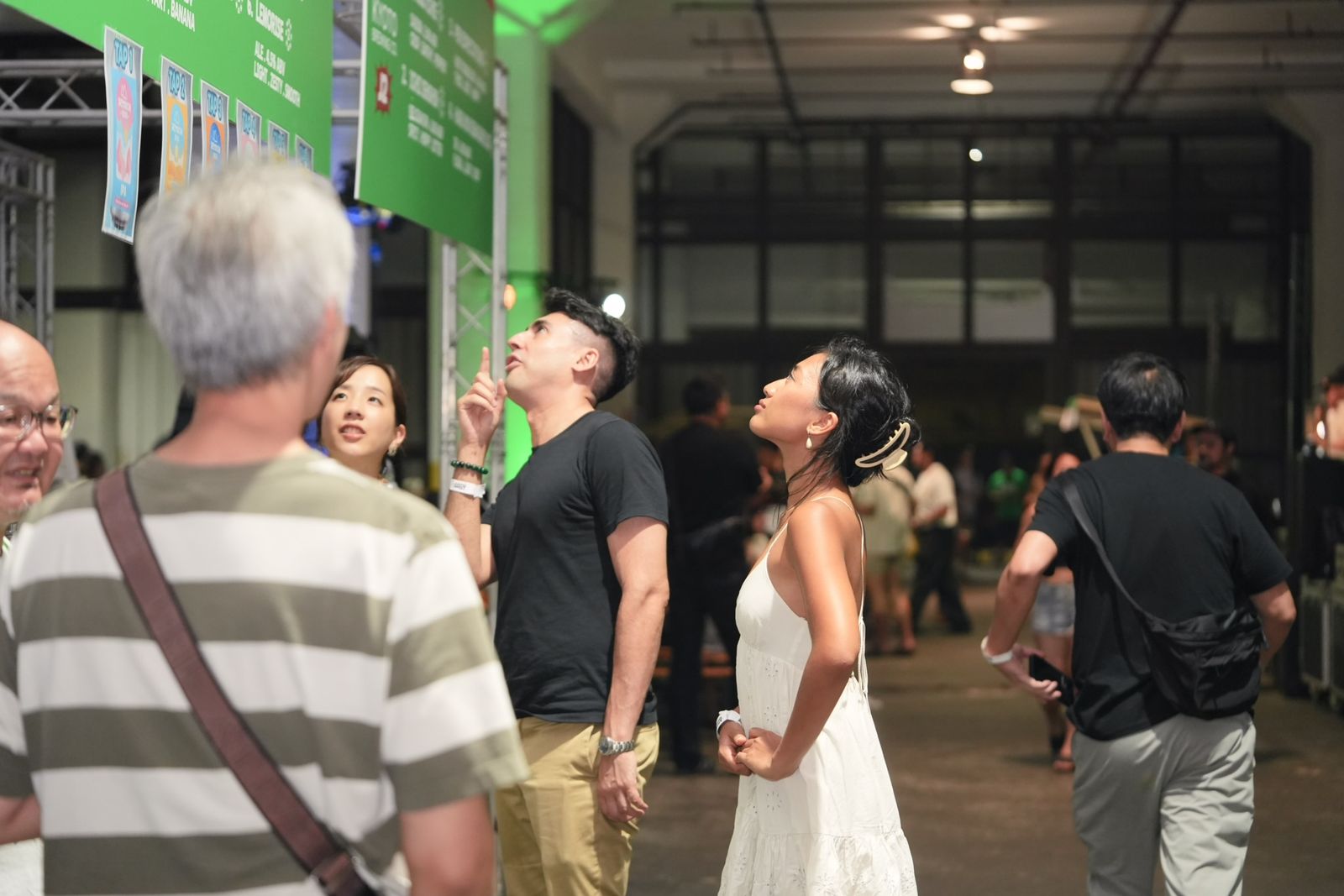 The crowd dancing into the night